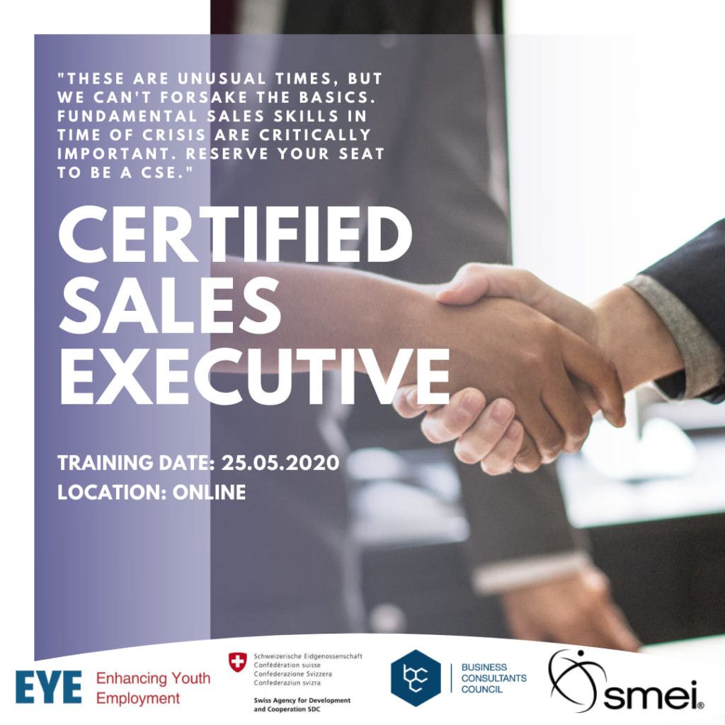 09 May: Certified Sales Executive program registrations