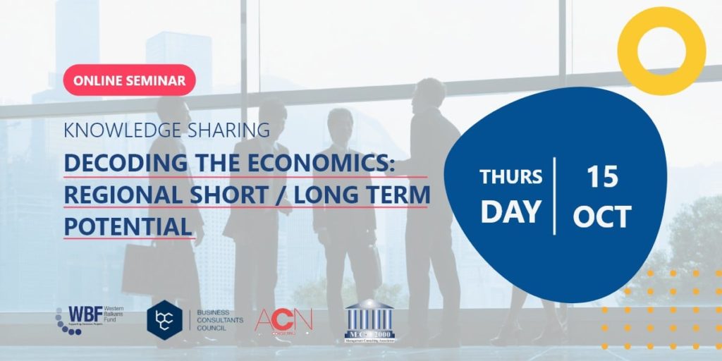 07 October 2020: Decoding the economics: Regional short / long term potential | BCC & Western Balkans Fund