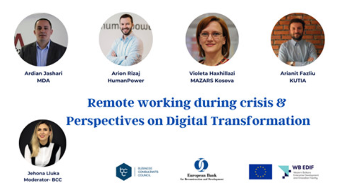 21 August 2020: Professional Webinar: Remote working during crisis & Perspectives on Digital Transformation | BCC & EBRD