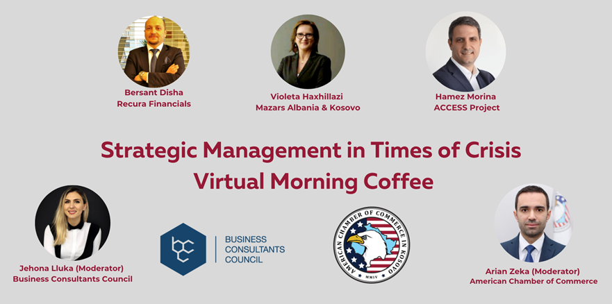 BCC dhe Oda Ekonomike Amerikane organizojnë takim virtual rreth menaxhimit strategjik në kohë të krizës