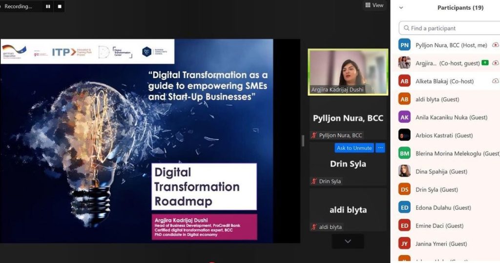 January 2022: 1st Day of Group 3 from Digital Transformation Training
