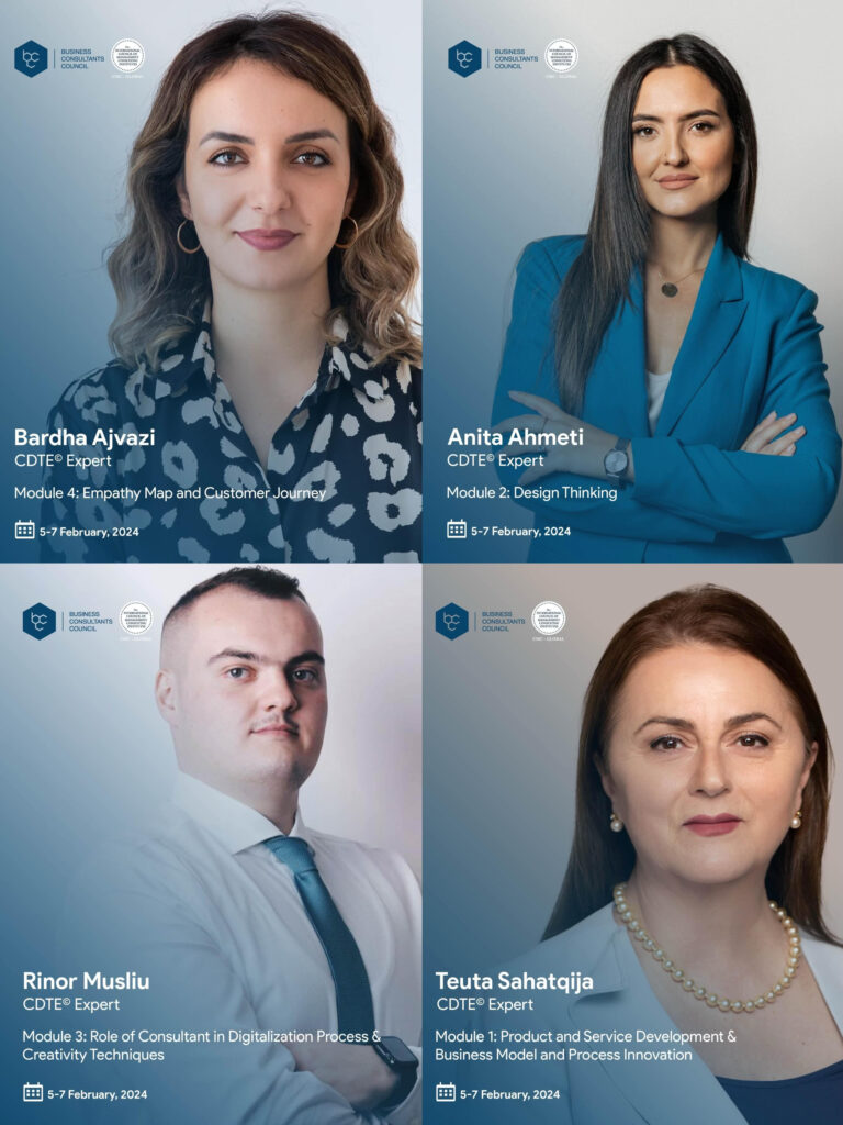 Announcement of the 4 lecturers for the upcoming Certified Digital Transformation Expert - CDTE certification